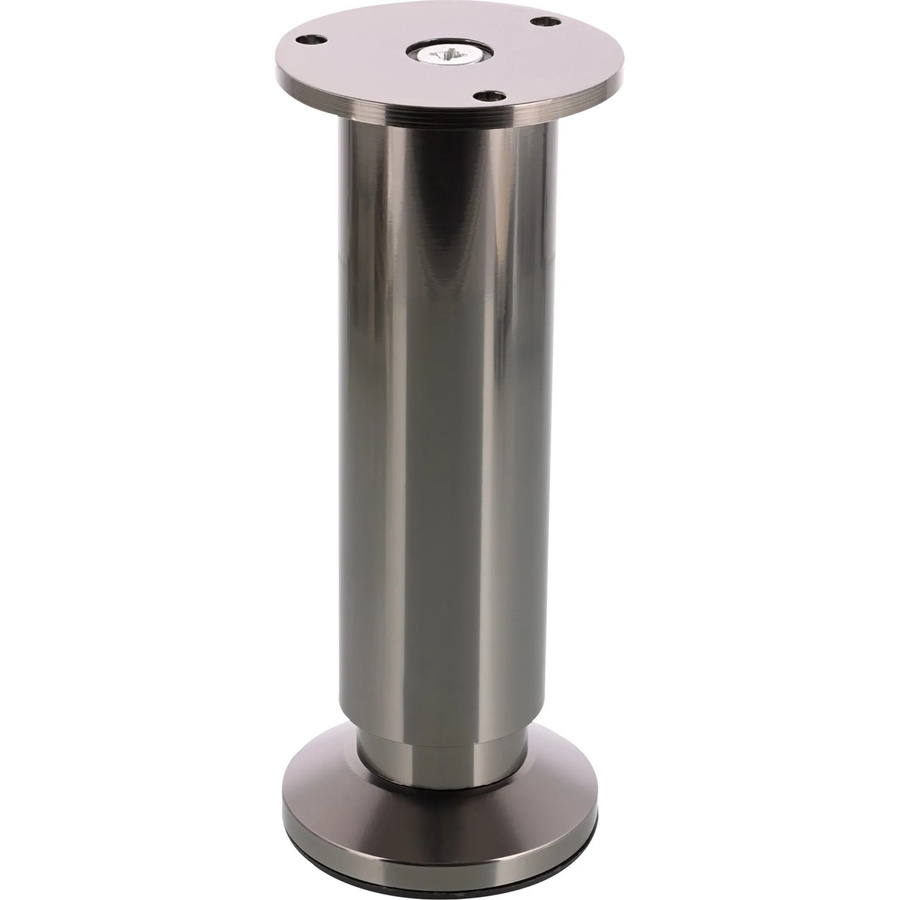 Wagner Möbelfuß in Edelstahl-Optik Silber, Durchmesser: 3,8 cm, Höhe: 15 cm bis 16,5 cm - Bild 2