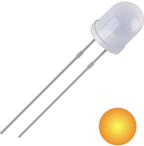 Quadrios 2111O171 LED Gelb Rund 5mm 700 mcd 30° 20mA 2V bedrahtet - Bild 1