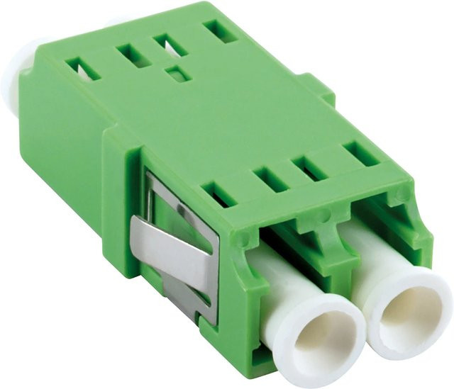 Schwaiger Glasfaser Adapter LC Duplex ohne Flagge in Grün - Bild 1