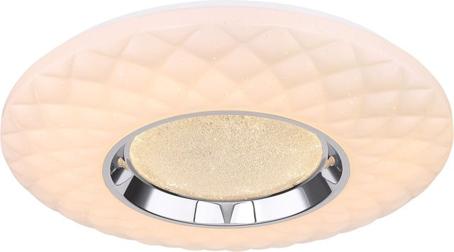GLOBO Lighting LED-Deckenleuchte Magnifique Weiß mit Fernbedienung und Leuchtmittel, Durchmesser: 49 cm - Bild 1