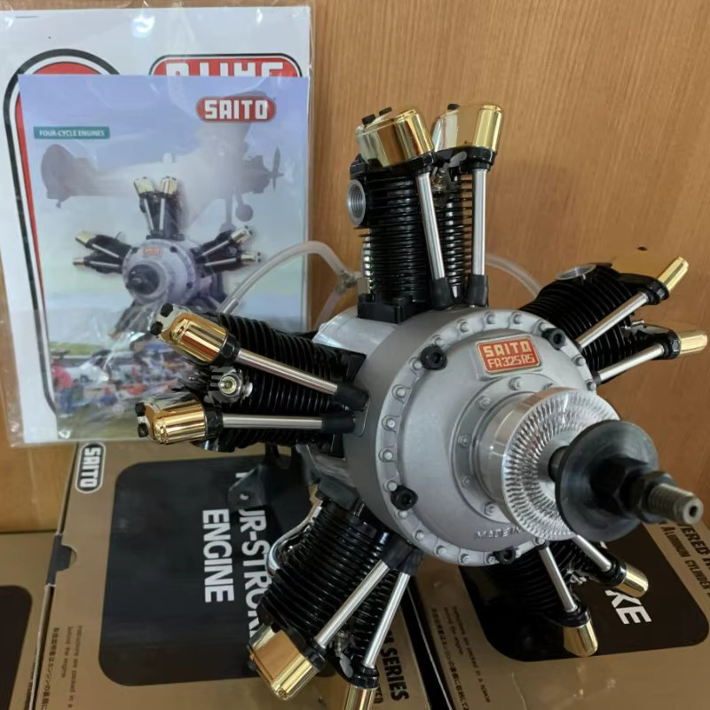 SAITO FA-325R5D 5-Zylinder Radial-Methanol-Motor, 3,1cc, 4-Takt, Zubehör - Bild 2