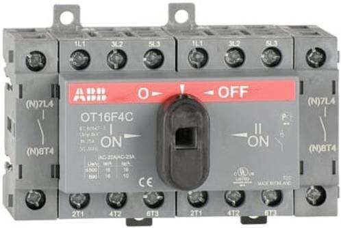 ABB Lastumschalter 4polig 16A Schwarz und Grau 1SCA104831R1001 - Bild 1