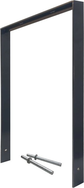 TRUTZHOLM Fahrradanlehnbügel Typ U aus Flachstahl in Anthrazit, B: 116,5 cm, H: 77 cm - Bild 1