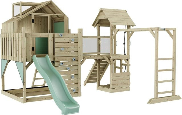 OutdoorToys Spielturm Luna aus Holz in Mintgrün - Bild 1