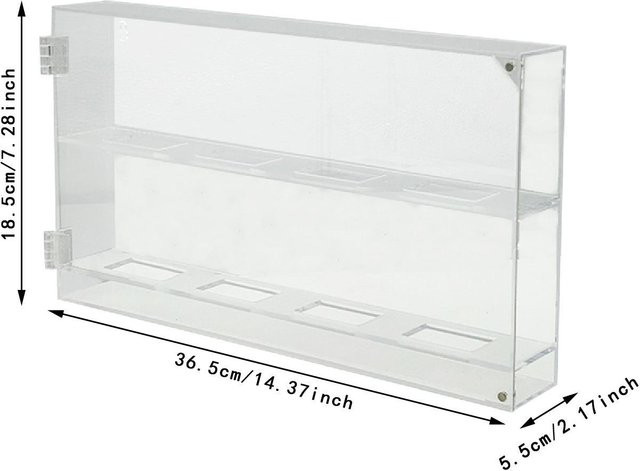 Tooyful Acryl-Hockey-Puck-Vitrine aus transparentem Kunststoff zur Wandmontage - Bild 1