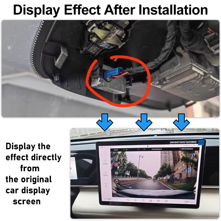 HESHECAM Dashcam mit GPS und ADAS für BYD Atto 3, Yuan Plus, Tang, Dolphin und Song Plus inklusive Kabel - Bild 5