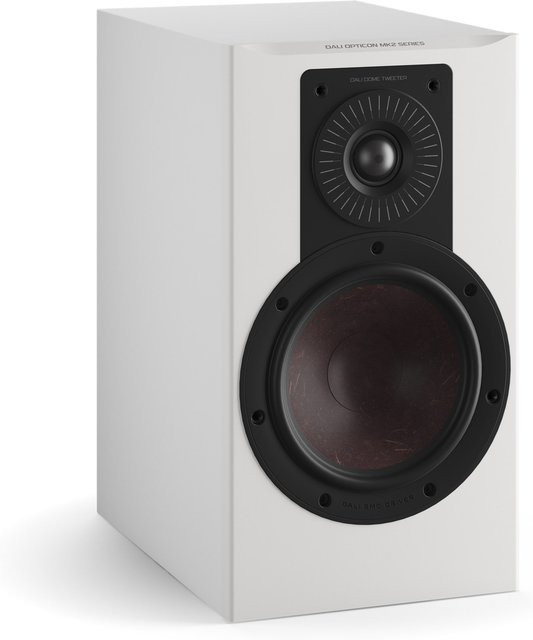Opticon 2 MKII Kleinlautsprecher und Regallautsprecher in Weiß Seidenmatt und Grau - Bild 1