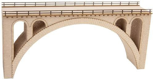 NOCH Steinbogenbrücke 1gleisig, Grau - Bild 1