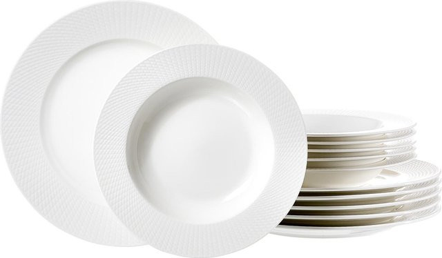 Ritzenhoff & Breker Tafelservice Saphir 12er Set in Weiß - Bild 1