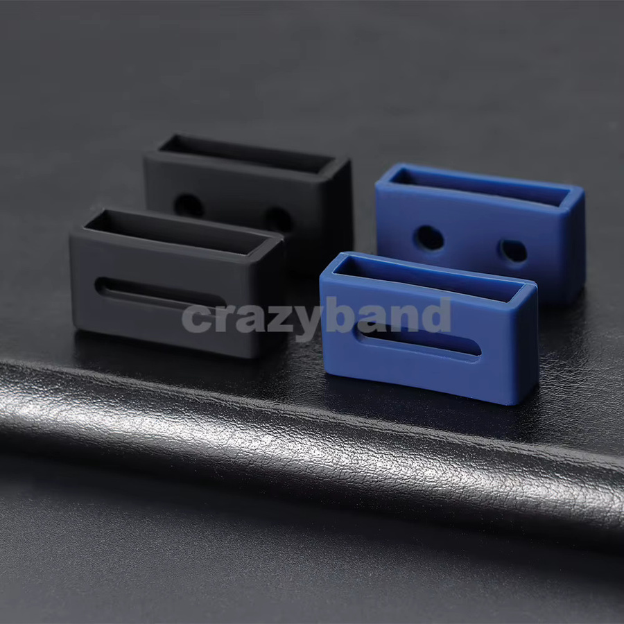 crazyband Uhrenarmband Silikon, Schwarz, Unisex - Bild 2