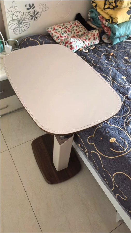 MOYU Multifunktionaler Beistelltisch mit drehbarer Platte und höhenverstellbarer Tischplatte in modernem Design für dein Home-Office - Bild 3