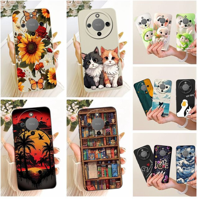 Nette Cartoon Handyhülle aus weichem TPU für Honor X9d, Honor Magic 8 Lite und Honor X70, Mehrfarbig - Bild 1