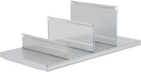 Bito Fachtrennblech aus verzinktem Stahl, Farbe: Silber, B: 60,0 cm, H: 30,0 cm - Bild 1