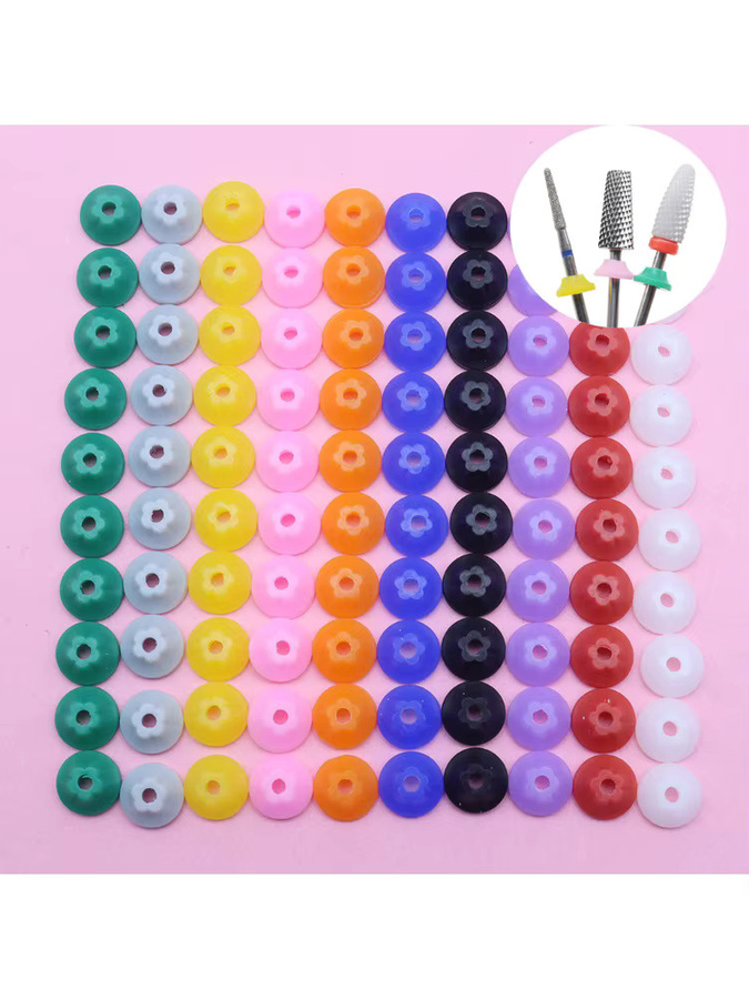 Easy Nail Nagelstaubschutzkappen für 3/32-Zoll-Schaft, 10 Stück, Unisex - Bild 4