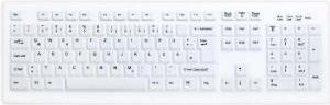 Active Key MedicalKey AK-C8100 Sanitizable USB Tastatur mit QWERTZ-Layout in Weiß - Bild 1
