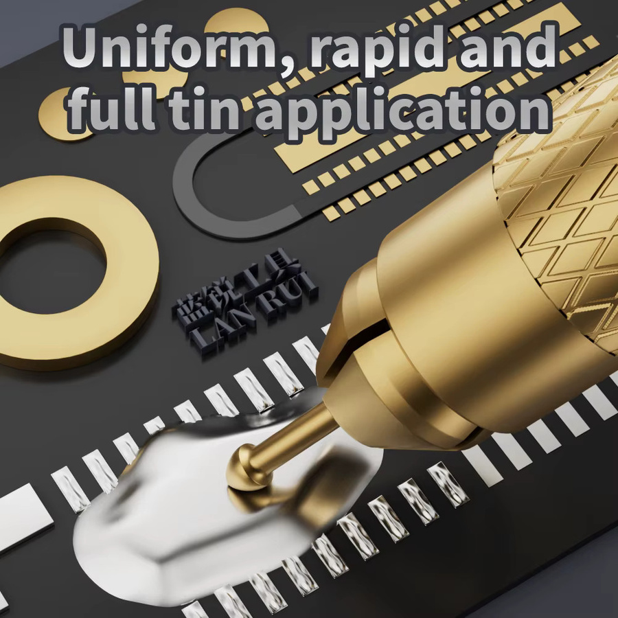 Lanrui M24 Lötstifte Set aus Kupfer und Zinn für Handy Reparatur und BGA Motherboard PCB Reparatur in Silber - Bild 3