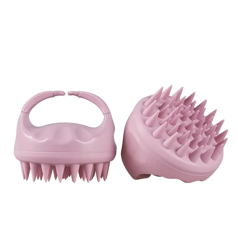 Kopfhautbürste aus Weizenstroh und Silikon, Unisex - Bild 2