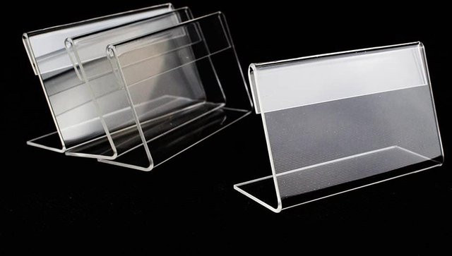 Winnerer Glow Karte Display Halter aus Acryl, transparent, 50 Stück, Breite: 7 cm, Höhe: 4 cm - Bild 1