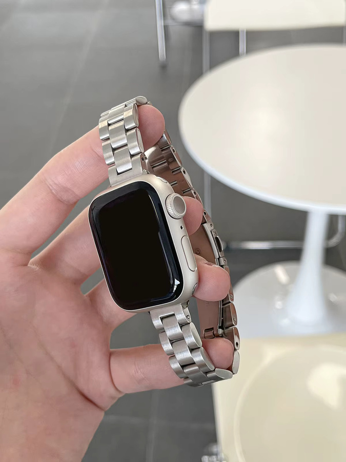 TINUORA Uhrenarmband Edelstahl, Silber, Unisex - Bild 1