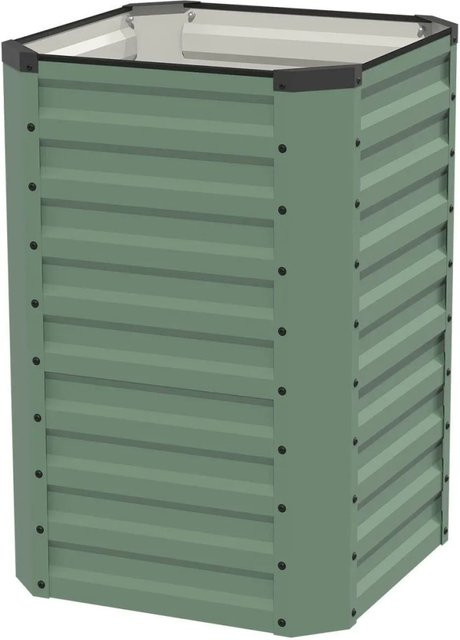 RIVARO Hochbeet aus Stahl in Waldgrün und Schwarz, B/T/H: 60 x 60 x 90 cm - Bild 1