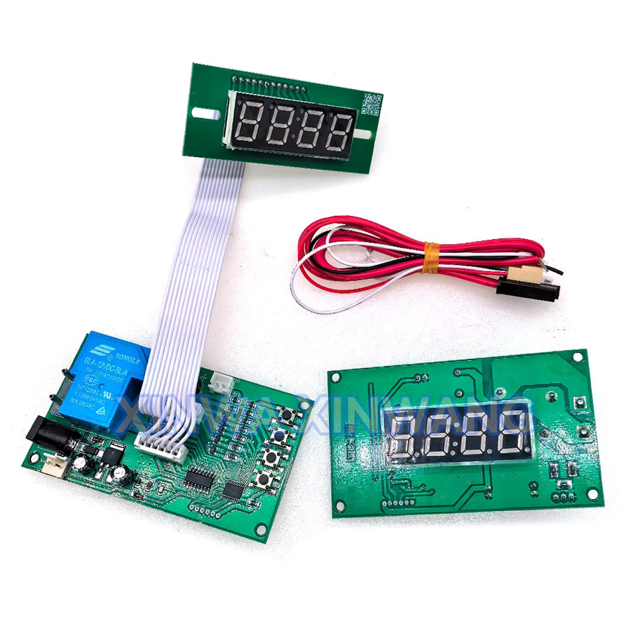 XINWA XINWANG Timer-Board mit vierstelliger Anzeige für Multi-Münzprüfer zur Countdown-Steuerung von Arcade-Spielautomaten und Massagestühlen in Grün - Bild 2