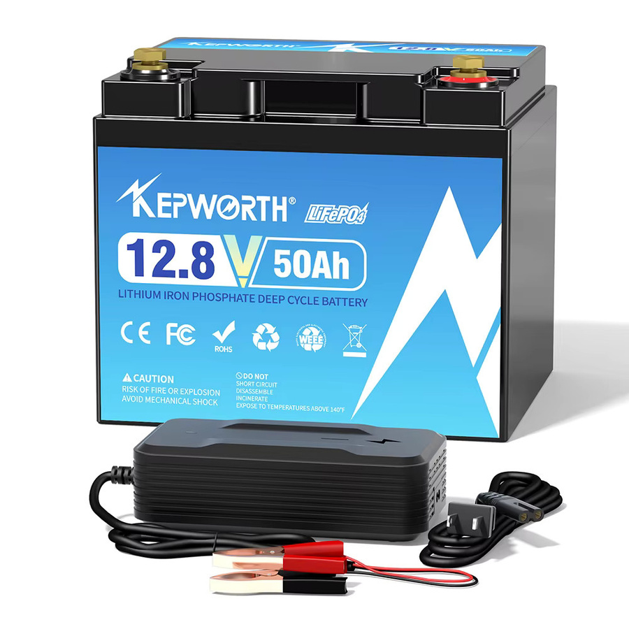 KEPWORTH 12V 50Ah LiFePO4-Batterie in Schwarz mit A-Zellen für Boot, Wohnmobil und Solaranlagen - Bild 6