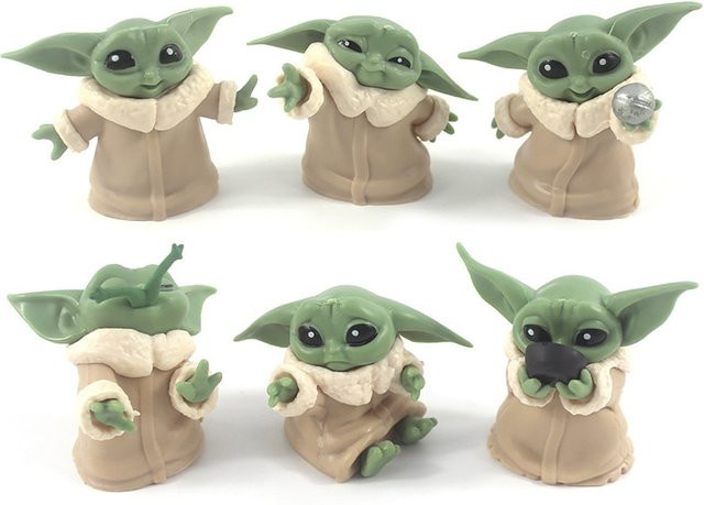 Bandai Star Wars Baby Yoda & Darth, Actionfiguren, 5-teiliges Set, PVC - Bild 1