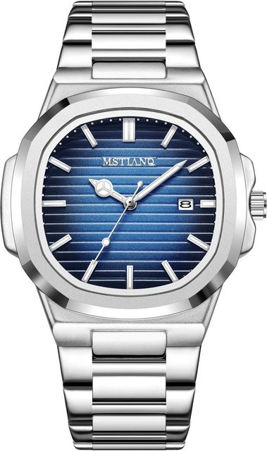 Parrot Armbanduhr, Quarz, Edelstahl, Blau, Herren - Bild 1