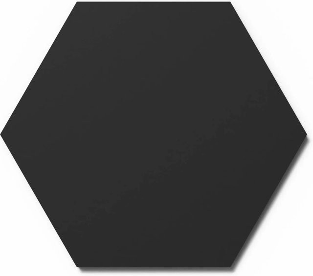 Denpanels Designpaneel Hexagon Lino Nero Clear MDF Schwarz B/B: 50 x 50 cm, 3 Stück - Bild 1