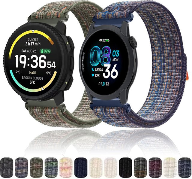 COROS Uhrenarmband Nylon, multicolor, 22 mm, 20 mm - Bild 1