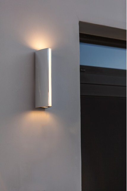 Lutec LED-Außenwandleuchte LEO in Chrom verchromt mit Up-and-Down-Lichtfunktion - Bild 1