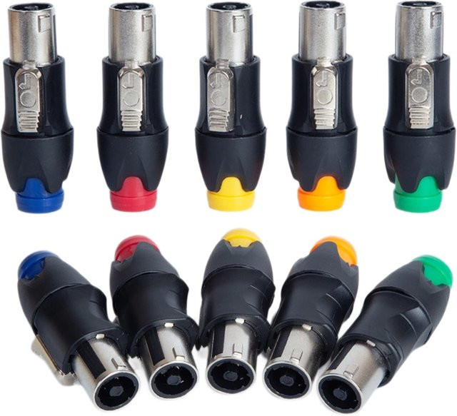 FRHY Speakon NL4FC 4-Pin Stecker Audio-Lautsprecherkabel-Verbinder in Orange - Bild 1