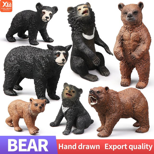 XIALIBAOMOWAN Braunbär, Actionfigur, Tiere, Kunststoff - Bild 1