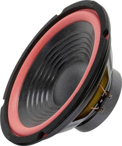 Sintron 207955 Tieftöner in Rot und Schwarz mit 100W und 4Ω, Durchmesser: 20 cm - Bild 1