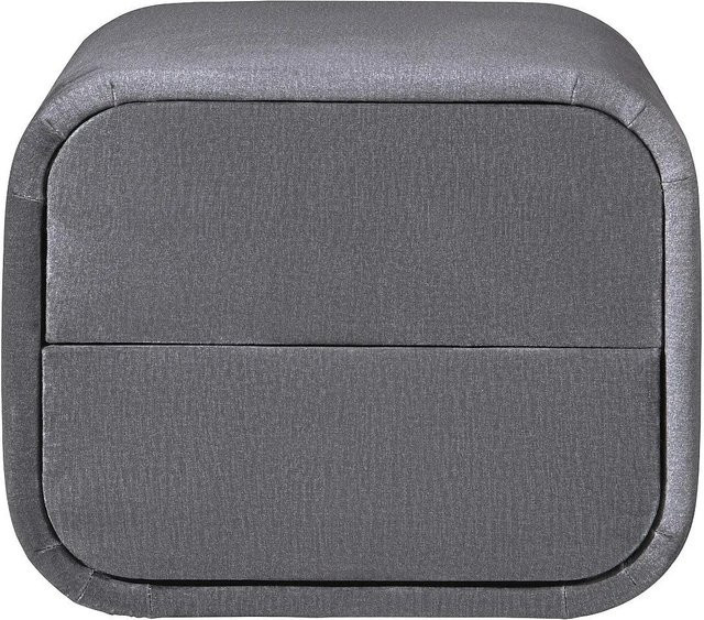Nachttisch Venalora von Vente-unique in Grau, Modernes Design, Breite: 45,5 cm - Bild 1