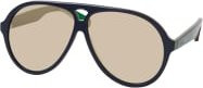 Chloé CH 0211S Sonnenbrille Aviator, Vollrand, Kunststoff, Damen, black - Bild 1