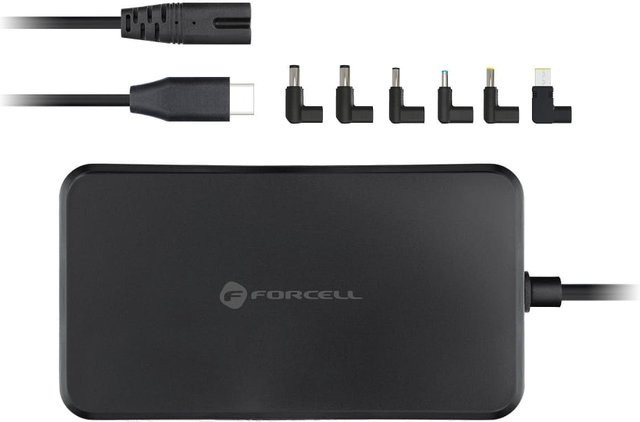 Forcell F-Energy E856 Universal USB-C Ladegerät, 90W, Schwarz - Bild 1