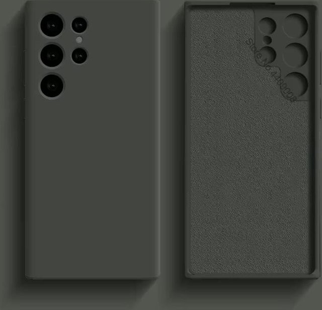 Stoßfeste Silikon Hülle für Samsung Galaxy S25 S24 S23 S22 S21 Ultra A55 A54 A34 A52 A32 5G in Grau - Bild 1