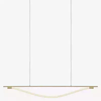 Graypants Levity Bow LED Pendelleuchte in Grau und Gold/Messing - Bild 1