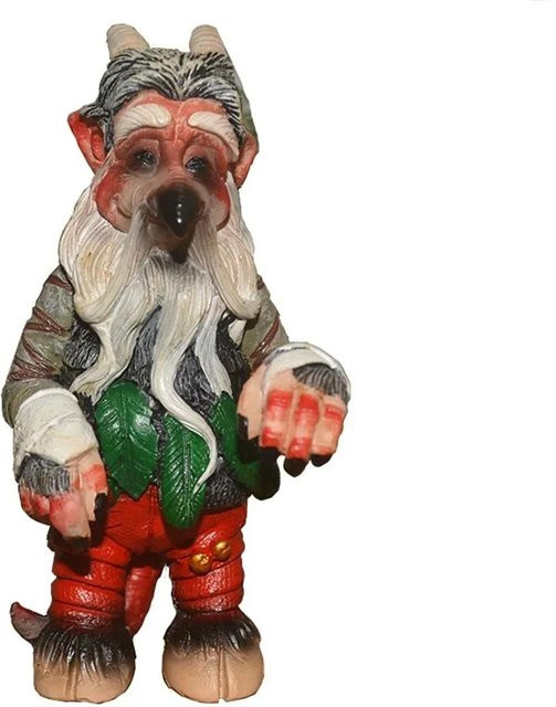 Handgefertigte Gartenzwerg-Skulptur als mysteriöses Ornament zur Außendekoration in Mehrfarbig - Bild 1