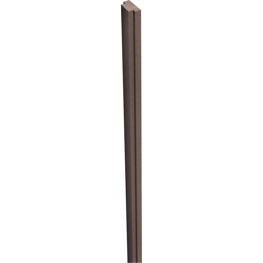 GroJa Solid Steckzaun Pfostenabdeckleiste aus WPC in Braun, B: 2,9 cm, T: 1,5 cm, H: 190 cm - Bild 2
