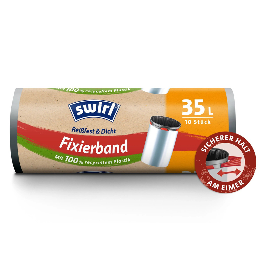 Swirl Fixierband-Müllbeutel 35 Stück 10er Pack - Bild 2