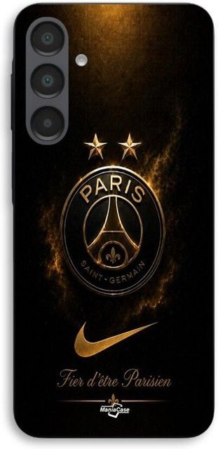 Maniacase Schutzhülle für Samsung Galaxy A25 in Schwarz und Gold mit PSG Design - Bild 1