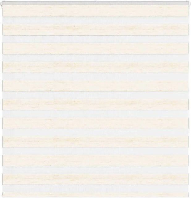 vidaXL Doppelrollo Day & Night in Marmorbeige aus Polyester, B: 145 cm, H: 150 cm - Bild 1