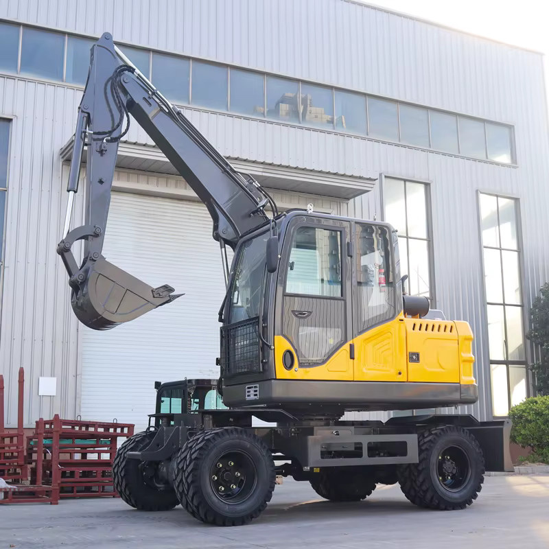 SDYC Radbagger 6,5 Tonnen mit Euro 5 CE EPA Hydraulischem Dieselmotor in Gelb - Bild 3