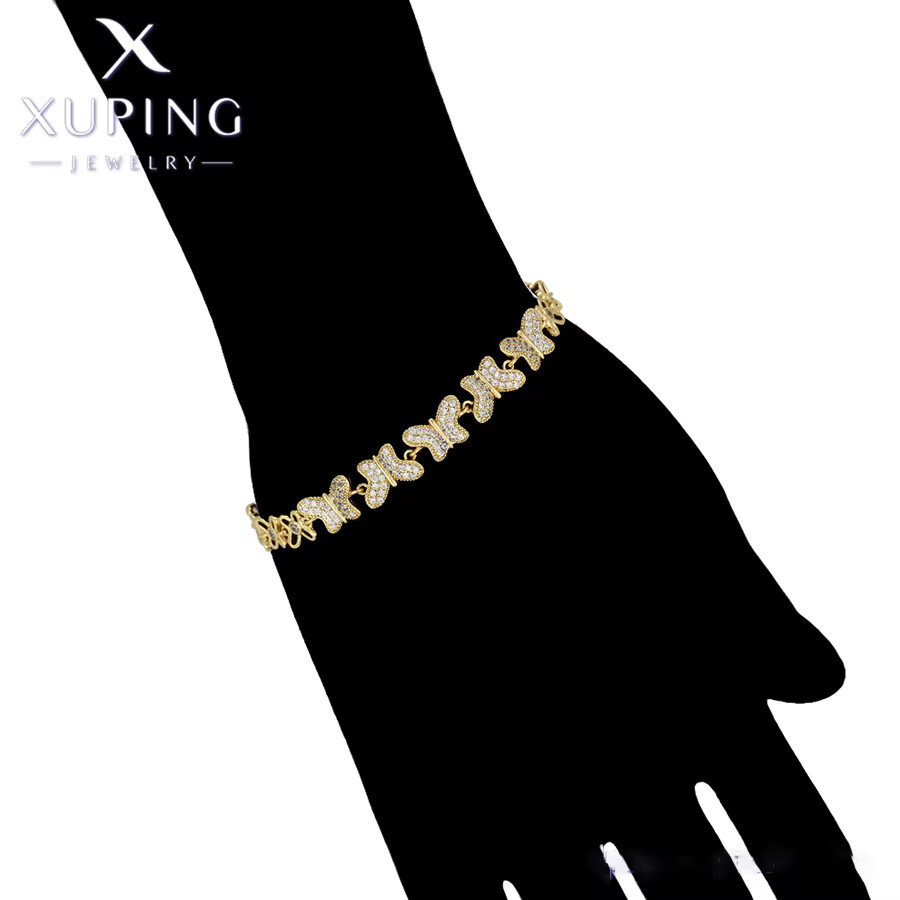 Xuping Jewelry Armband, Schmetterling, Kupferlegierung, hellgold, Damen - Bild 2
