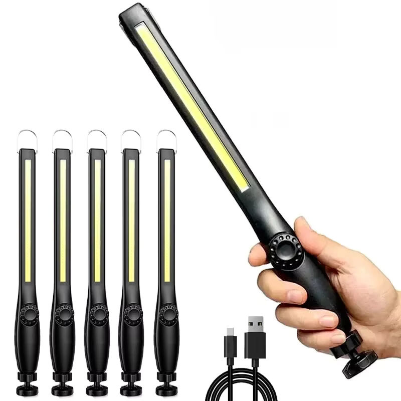 KDULIT USB aufladbare COB LED Taschenlampe mit Magnet und Haken in Schwarz für Camping, Auto Reparatur und Inspektion - Bild 7