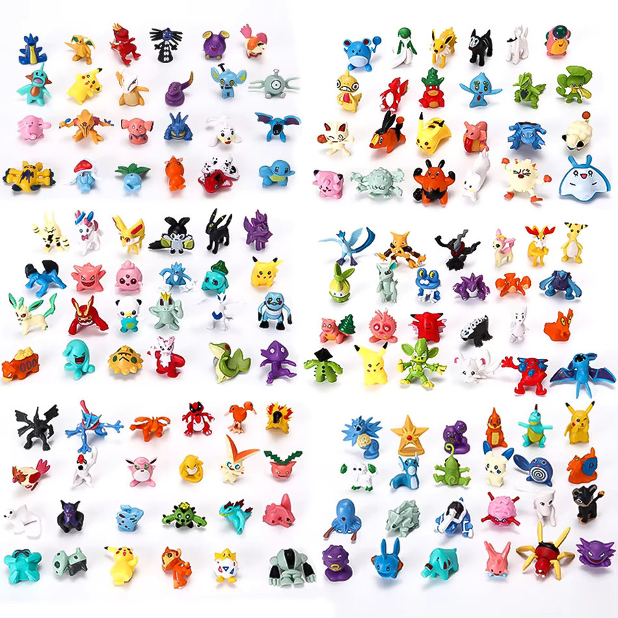 Bandai Pokémon Mini Figuren, 144-teiliges Set, Bunt / Mehrfarbig - Bild 2