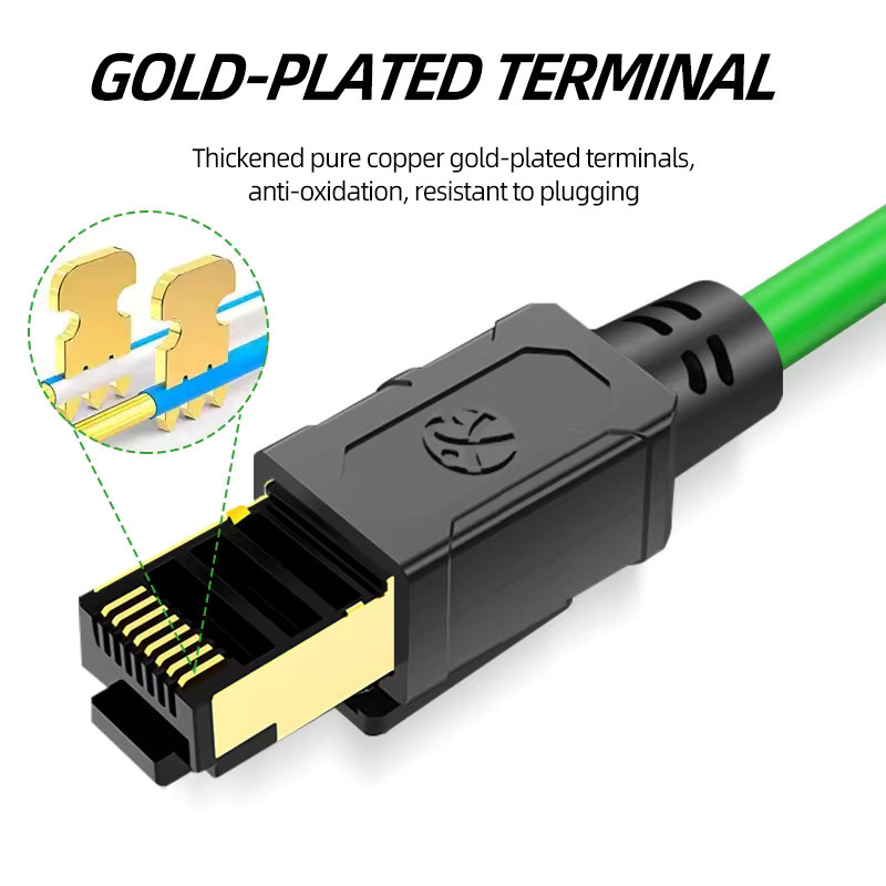 BYXGD Industrielles Ethernet-Kabel Cat6a, doppelt geschirmt, 100 m, ölbeständig und UV-beständig, für PROFINET, EtherCAT und Siemens PLC/POE - Bild 4