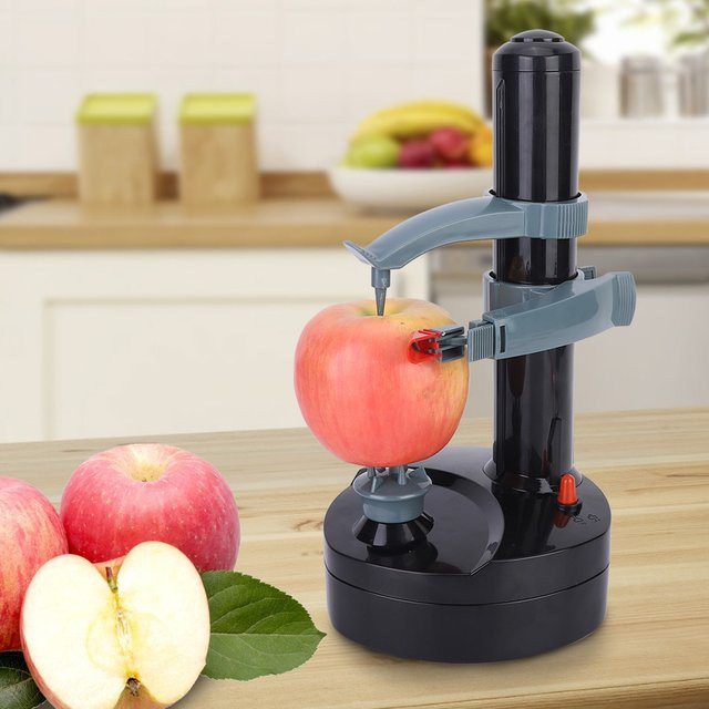 Fdit Elektrisches Obst- und Kartoffelschälgerät in Schwarz aus Kunststoff - Bild 1